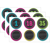Teacher Created Resources Chalkboard Brights Numbers Magnetic Accents, 3 Packs of 126
