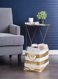 DII® 15" Copper Stripe Paper Basket