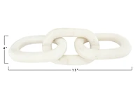 Hello Honey® 13" Decorative Marble Chain Link Figurine