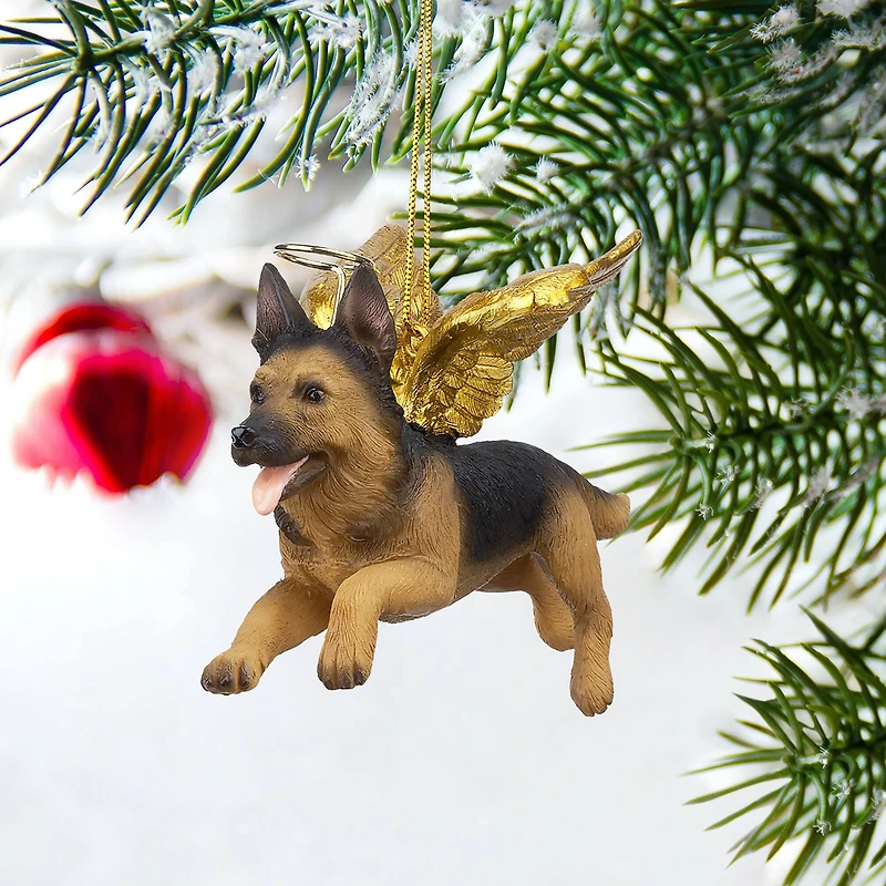 Design Toscano Honor the Pooch German Shepherd Angel Ornament