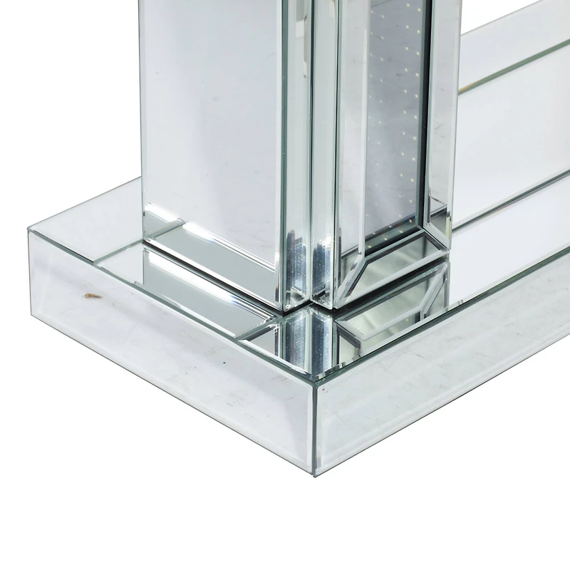 Silver Glam Wood Console Table, 32" x 48"