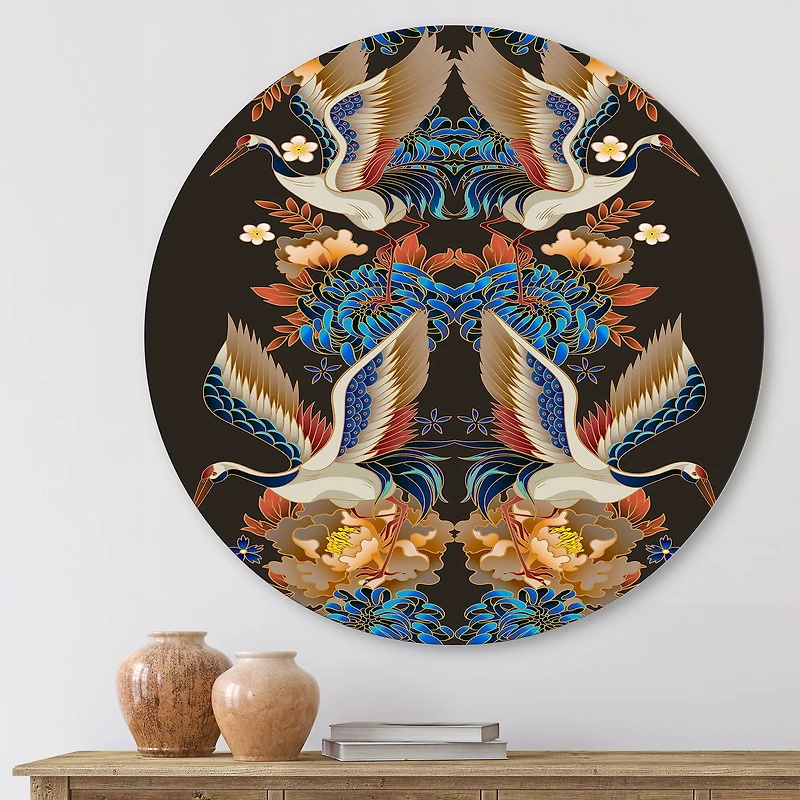 Designart - Chinoiserie With Birds and Peonies IX