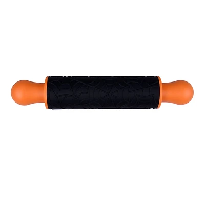 Orange & Black Spiderweb Silicone Rolling Pin by Makery™