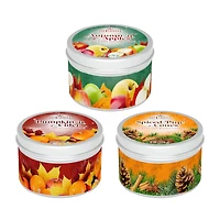 Scentsicles Candles Autumn 'n Apples, Pumpkin 'n Cider, Spiced Pine Cones, 3 pack