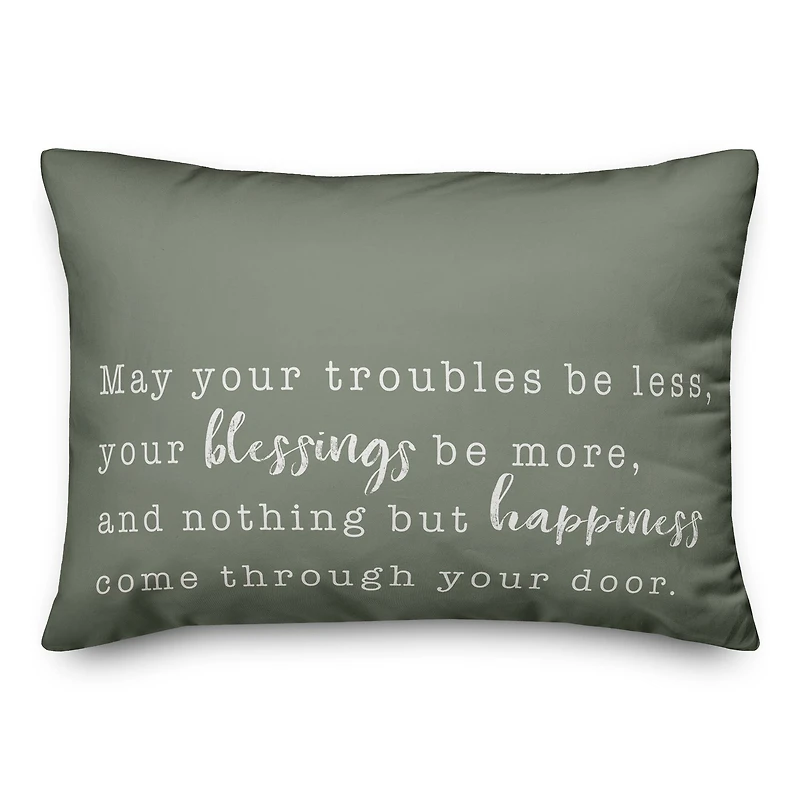 Blessings Be More Indoor/Outdoor Lumbar Pillow