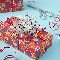 Clear & Rainbow Jumbo Bow by Celebrate It™