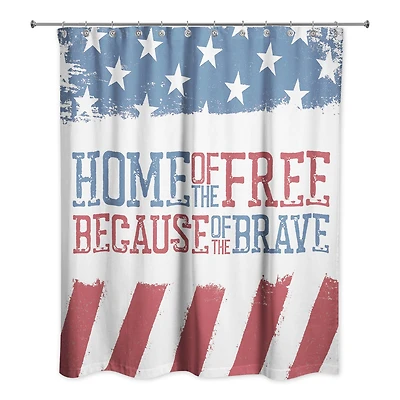 Because of the Brave Shower Curtain