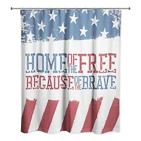 Because of the Brave Shower Curtain