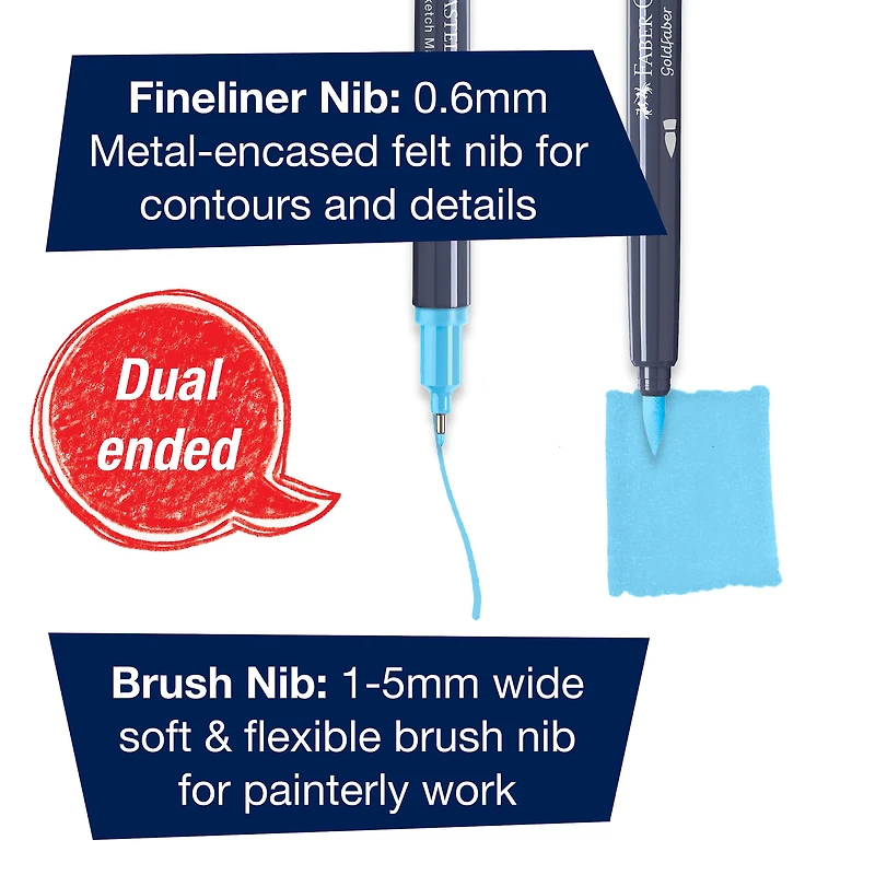 Faber-Castell® Kawaii Goldfaber Sketch Markers