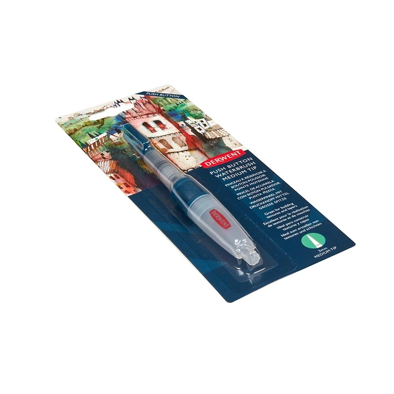 Derwent® Medium Tip Push Button Waterbrush