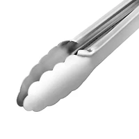 Martha Stewart Extra Long Stainless Steel Easy-Lock Kitchen Tongs