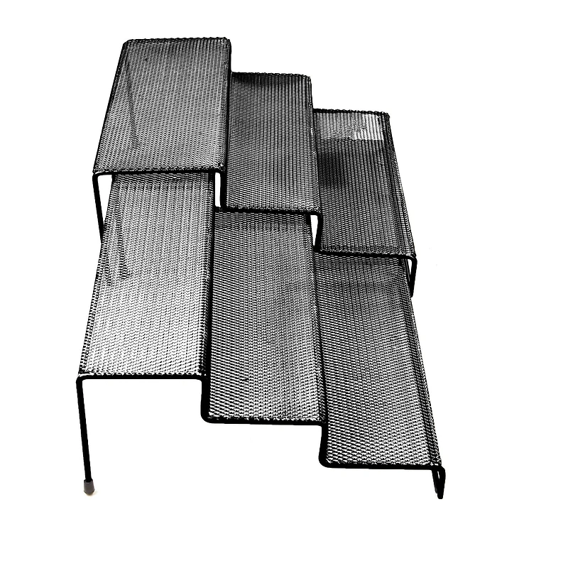 Mind Reader 3-Tier Black Metal Mesh Multipurpose Kitchen Storage Organizer, 2ct.