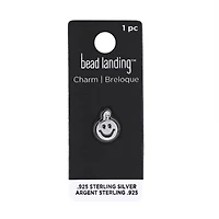 Sterling Silver Smile Icon Charm by Bead Landing™