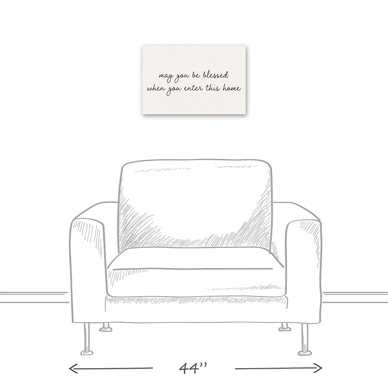 May You Be Blessed 18" x 12' Canvas Wall Art