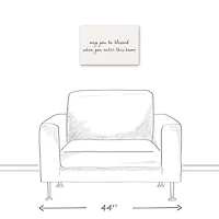 May You Be Blessed 18" x 12' Canvas Wall Art