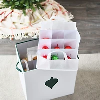 Household Essentials & White Ornament Storage Box