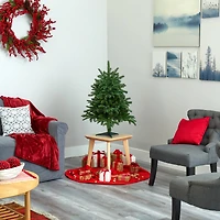 3ft. Pre-Lit South Carolina Spruce Artificial Christmas Tree, White Warm Lights