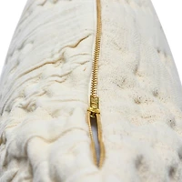 Hello Honey® Cream Cotton Jacquard Pillow