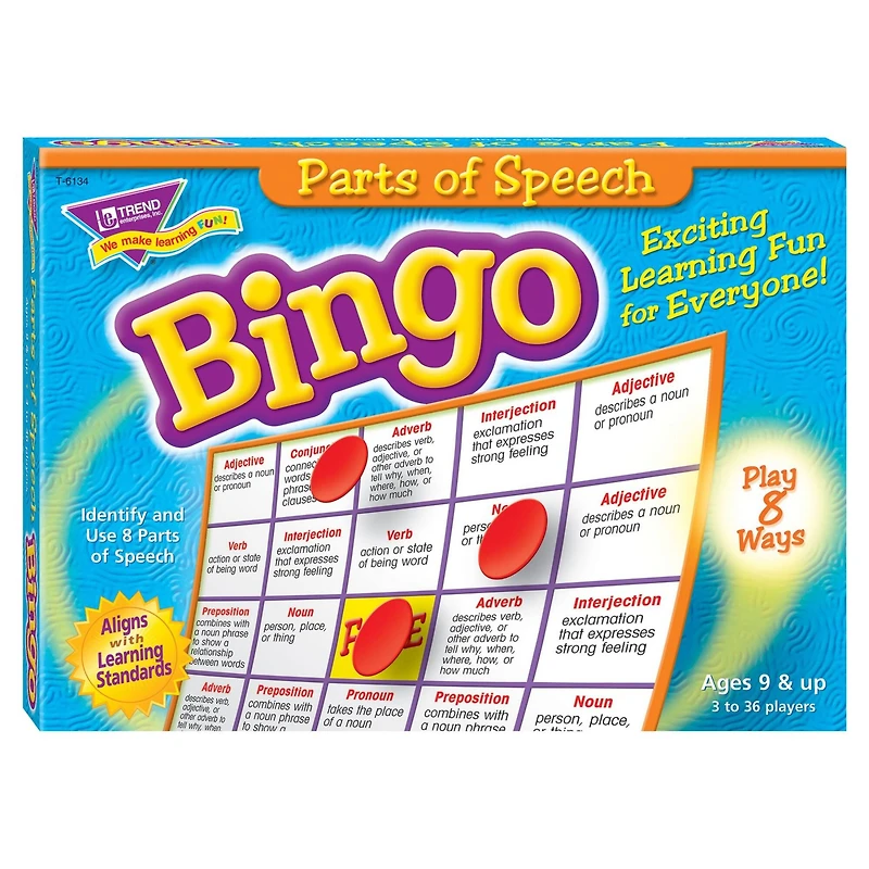 Trend Enterprises® Parts of Speech Bingo