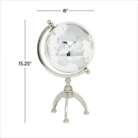 15" Silver Aluminum Glam Globe