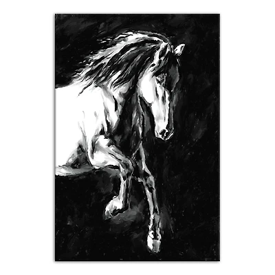 Dramatic Horse 24" x 36" Canvas Wall Art