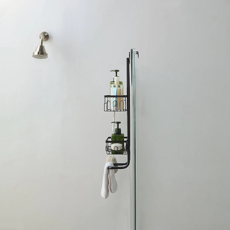 SunnyPoint 24" Over The Door 2 Tier Basket