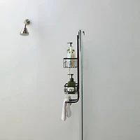 SunnyPoint 24" Over The Door 2 Tier Basket