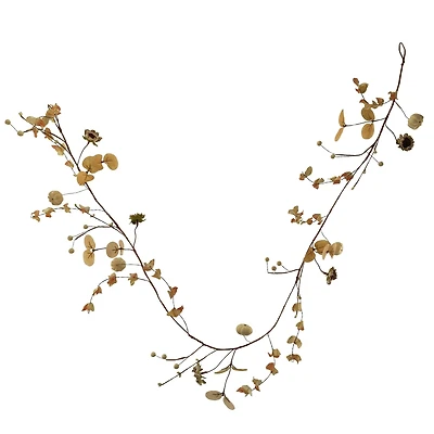 5ft. Cream Pumpkin & Berry Coiled Garland by Ashland®