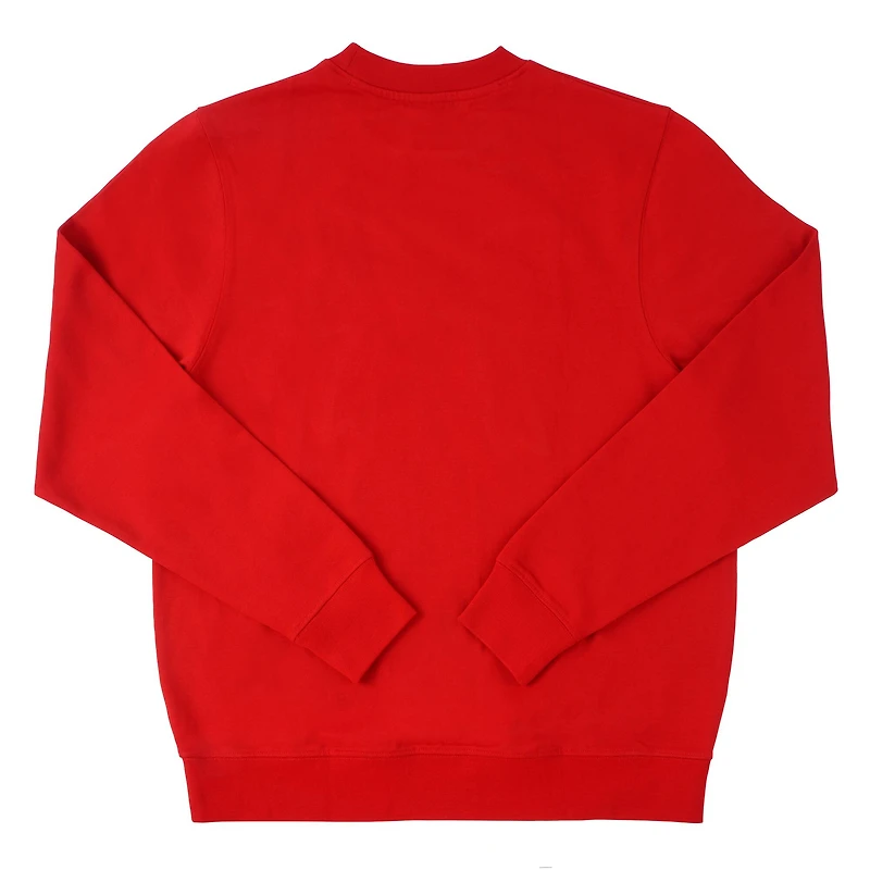 Red Fuzzy Bow Adult Crew Neck Sweatshirt by Celebrate It