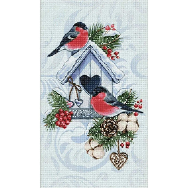 Crafting Spark Winter Bullfinches Diamond Painting Kit