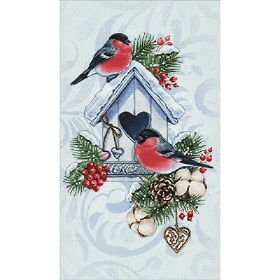 Crafting Spark Winter Bullfinches Diamond Painting Kit