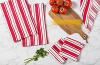 DII® Tomato Stripe Gourmet Dishtowel (Set of 3)