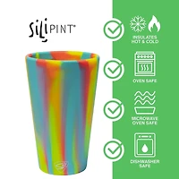 Silipint® Aurora & Sugar Rush Silicone Pint Glasses, 4ct.