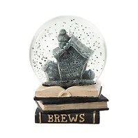 Glitzhome® 5" Halloween Haunted House Water Globe