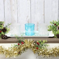 Elegant Designs™ Blue Frost Winter Wonderland Candle Holder Set