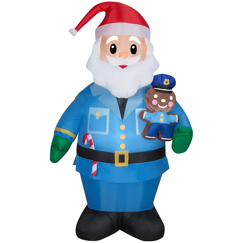 7ft. Airblown® Inflatable Christmas Policeman Santa