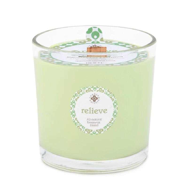 Root Candles Seeking Balance® Relieve: Eucalyptus Menthol Jar Candle