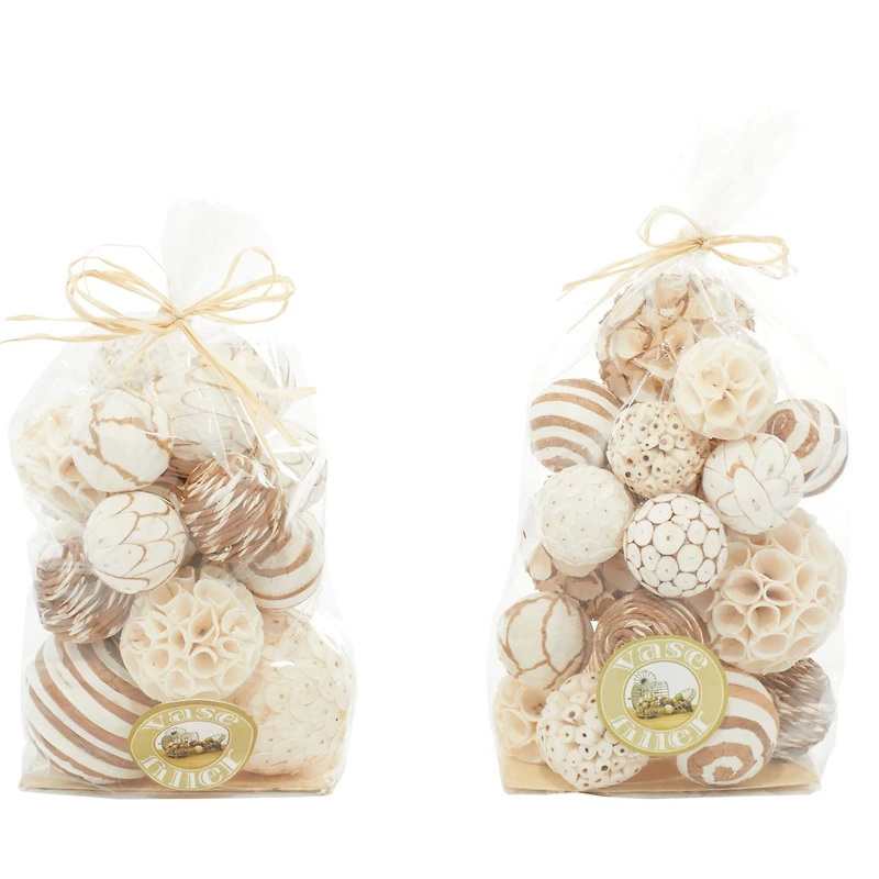 Brown Dried Flowers Natural Orbs & Vase Filler, 2ct.