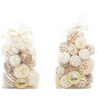 Brown Dried Flowers Natural Orbs & Vase Filler, 2ct.