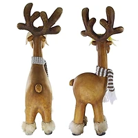 Santa's Second Team Holiday Reindeer Statues Set