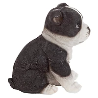 Design Toscano 6" Boston Terrier Puppy Partner Collectible Dog Statue