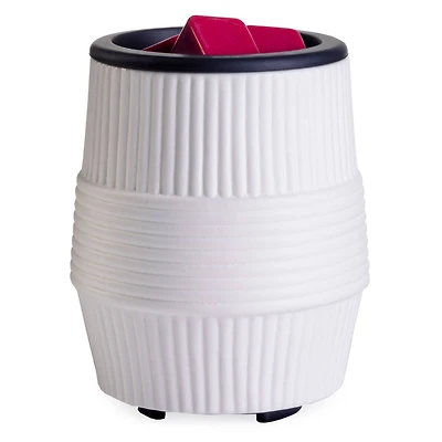 Candle Warmers Etc.® Porcelain Ridges Flip Dish Wax Warmer