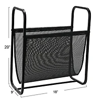 Household Essentials 20" Mesh Indoor/Outdoor Log Holder Magazine Rack