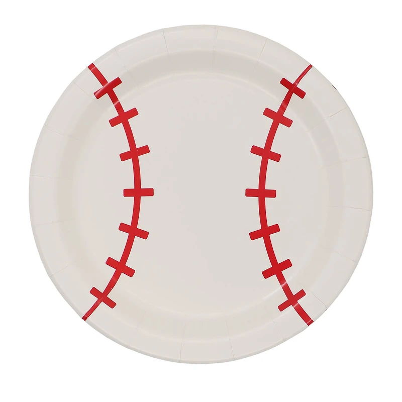 24 Packs: 10 ct. (240 total) 7" Baseball Snack Plates by Celebrate It™