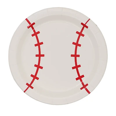 24 Packs: 10 ct. (240 total) 7" Baseball Snack Plates by Celebrate It™