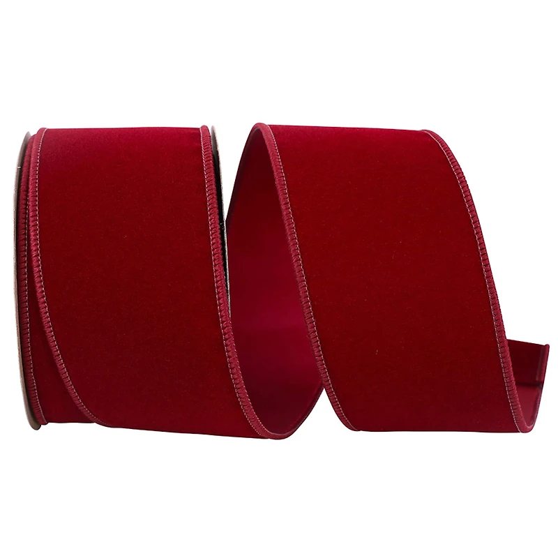 JAM Paper 2.5" x 10yd. Velvet & Satin Wired Ribbon