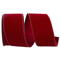 JAM Paper 2.5" x 10yd. Velvet & Satin Wired Ribbon