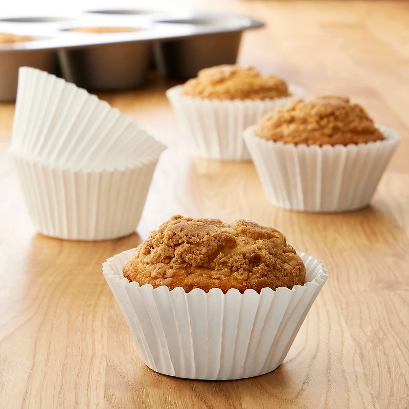 White Jumbo Baking Cups by Celebrate It®
