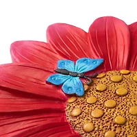 Glitzhome® 10" Cement Flower Textured Stepping Stones Set