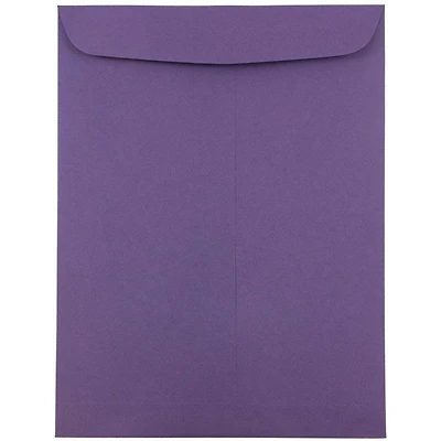 JAM Paper 9" x 12" Dark Purple Open End Catalog Premium Envelopes